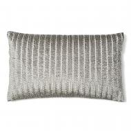 Corded Silver / grey pillow